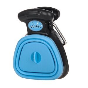 Black and Blue Waste Bag Dispenser for dogs. Great alternative to bags!  NEW